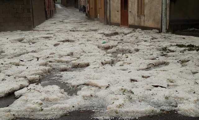 Sardegna, grandinate estreme