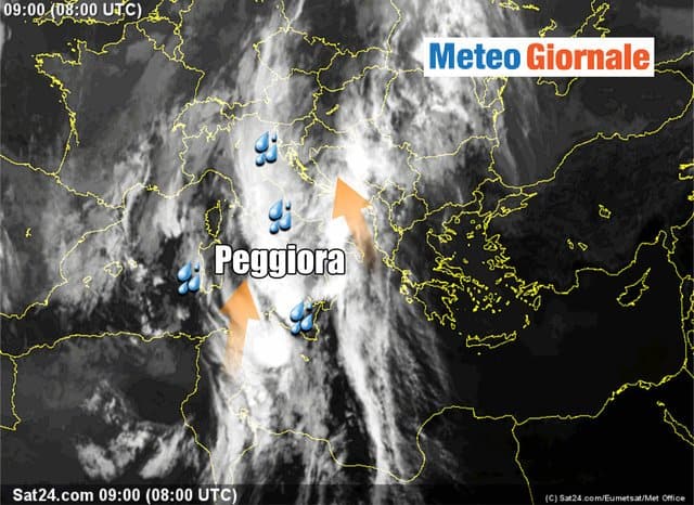 METEO in severo peggioramento, ancora NUBIFRAGI