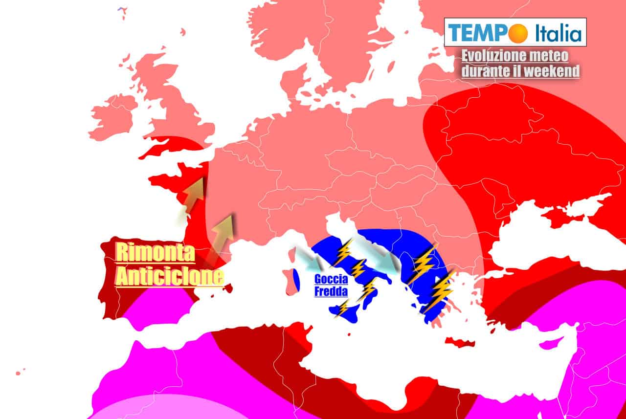 Ancora scenario fresco e instabile nel weekend