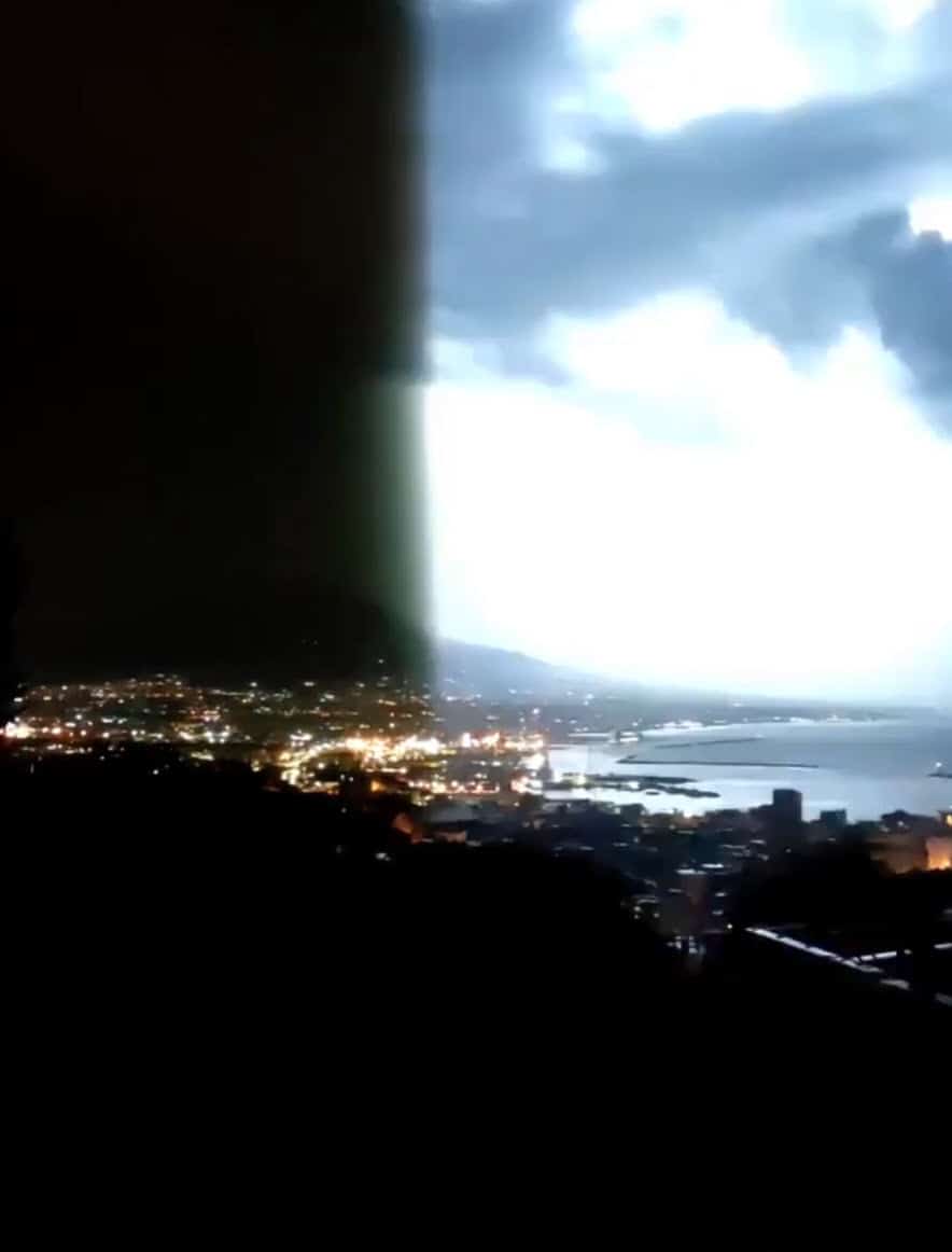 Mare troppo caldo, temporali tropicali nel Mar Tirreno. Video Meteo