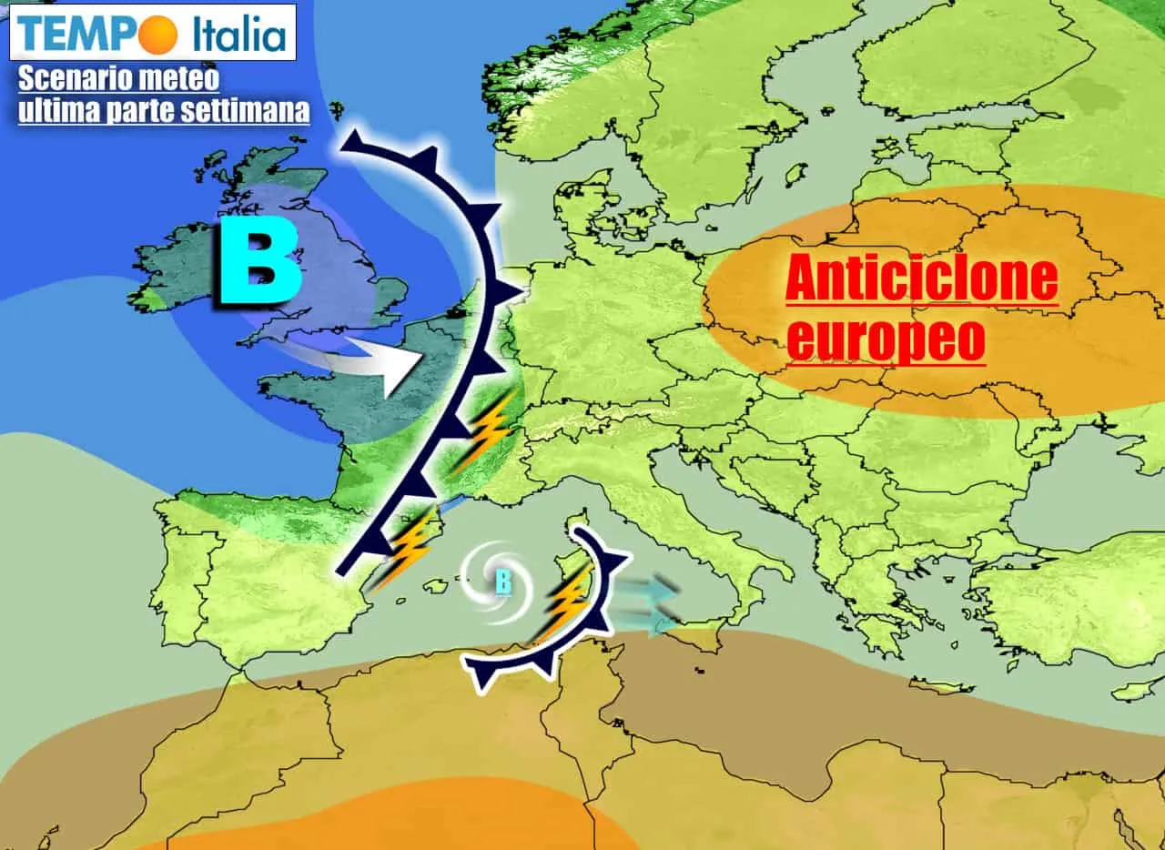 Le perturbazioni più organizzate autunnali si manterranno ancora lontane dall'Italia