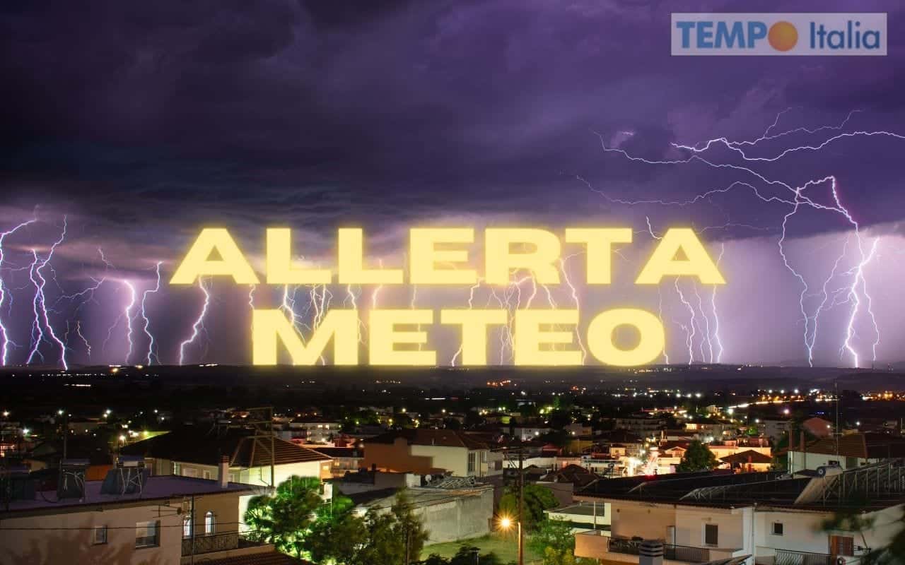 Diffusa allerta meteo della Protezione Civile per forti temporali