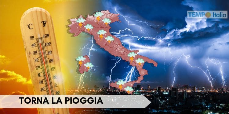 Meteo, dopo il caldo estremo appare la pioggia