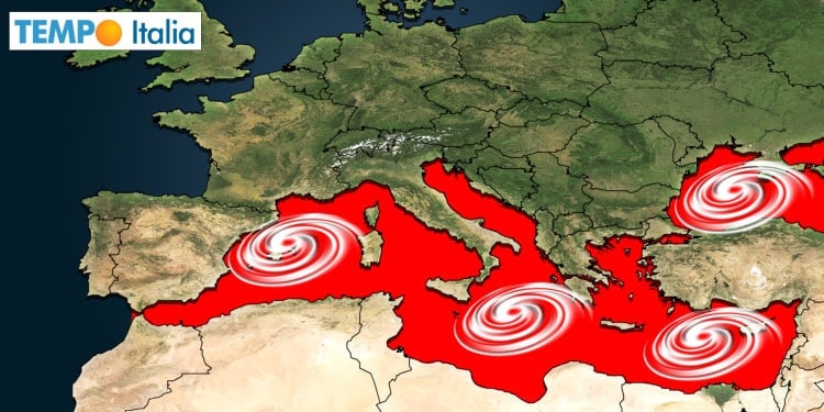 Mediterraneo troppo caldo, il rischio di tempeste simil tropicali