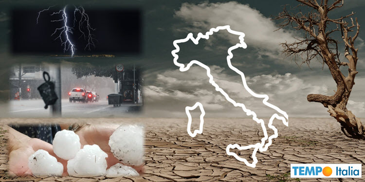 Meteo sino ai primi di Settembre. Siccità e caldo, ma anche temporali di forte intensità