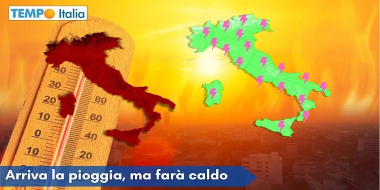 Meteo da Aeronautica Militare: finalmente le piogge, ma caldo persistente