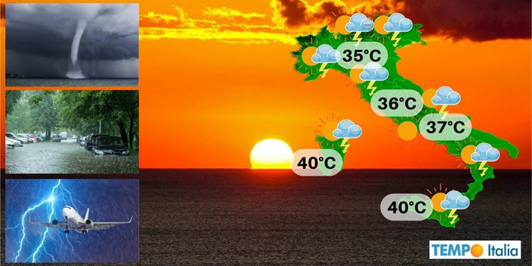 Meteo 15 giorni, tra forti temporali e caldo ormai fuori tempo. Mari tropicali
