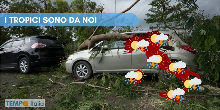 Meteo con temporali intensi e anticiclone africano con nuovo caldo tropicale