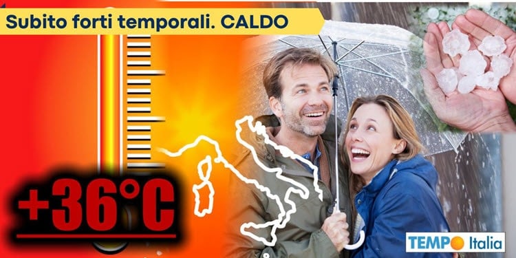 Meteo, subito forti temporali e grandinate. Caldo nelle regioni del Sud, Sardegna e Sicilia, e non solo