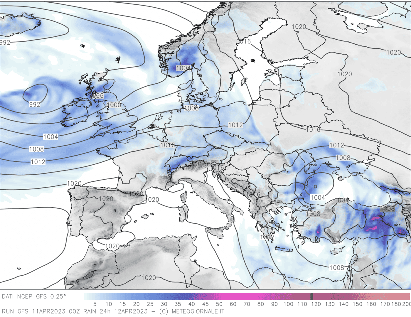 Meteo per Oggi: sfiorati da una prima perturbazione prima del peggioramento