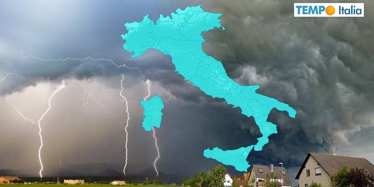 Weekend ancora tra piogge e temporali