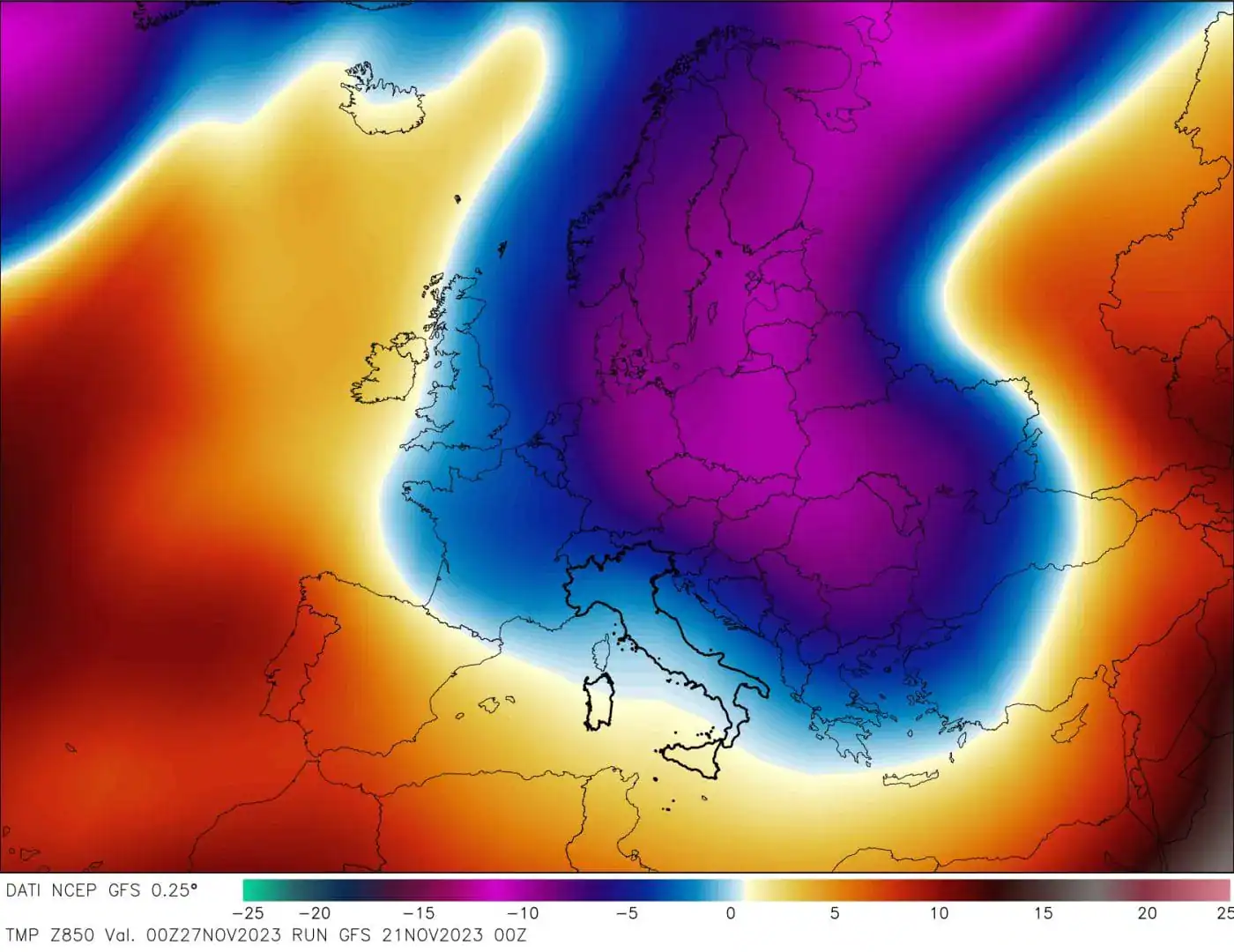 Un’ondata di freddo in arrivo dal Nord Europa