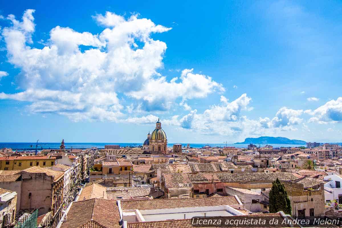 Previsione meteo Palermo: nubi sparse e vento, poi schiarite