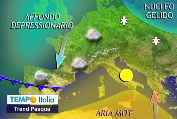Ribaltoni meteo di primavera: verso Pasqua con maltempo e freddo, poi possibili fase mite anticiclonica