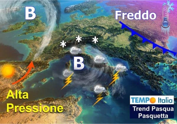 Pasqua e Pasquetta a rischio maltempo. Meteo altalenante di primavera anche a inizio aprile 3 wapt image post 1177