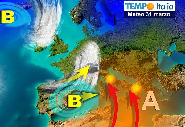 Anticipo d’estate al Centro-Sud, forte impennata termica. Qualche pioggia al Nord. Peggiora ad inizio aprile 2 wapt image post 1198