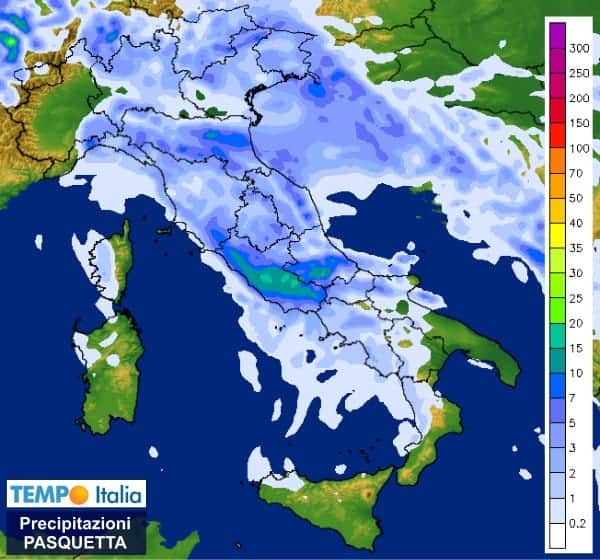 Veloce perturbazione fra Pasqua e Pasquetta, ecco dove potrà piovere 3 wapt image post 1211