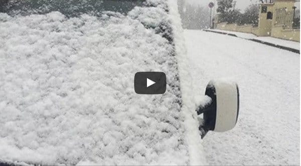 Romagna, improvvisa nevicata sopra i 200 metri