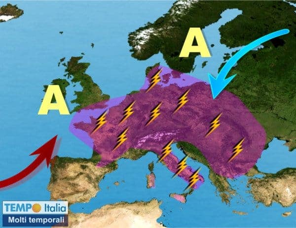 Bel tempo d’Estate rimandato su mezza Italia, ma non ovunque. Il maltempo estivo è un dilemma, vediamo di comprendere perché 23 Bel tempo d’Estate rimandato su mezza Italia, ma non ovunque. Il maltempo estivo è un dilemma, vediamo di comprendere perché
