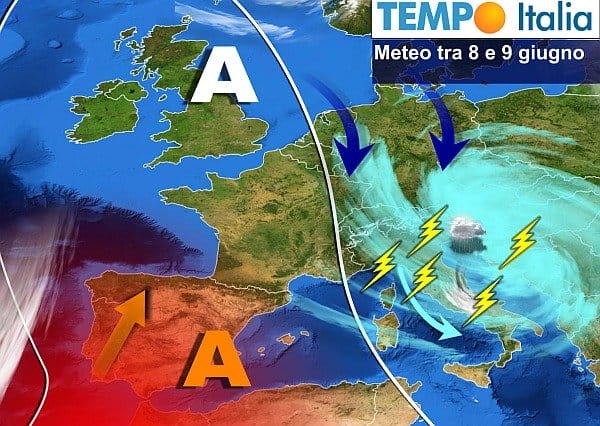 Imminente ondata di forti temporali, rischio fenomeni violenti. Instabilità persisterà a lungo 37 Imminente ondata di forti temporali, rischio fenomeni violenti. Instabilità persisterà a lungo