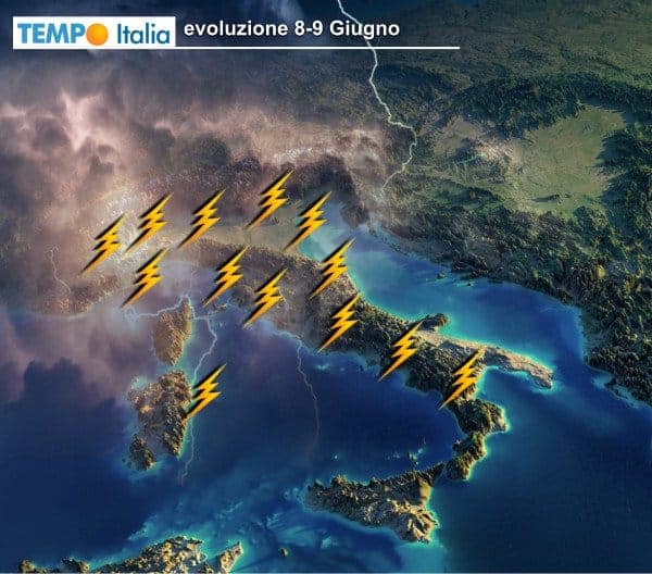 Mercoledì e Giovedì temporali frequenti in molte regioni. Possibilità di eventi meteo estremi 2 wapt image post 1618