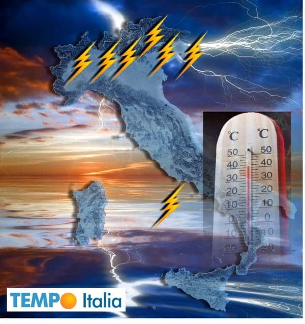 Avremo 24 ore di meteo estremo: caldo torrido al Sud, forti temporali al Nord 58 Avremo 24 ore di meteo estremo: caldo torrido al Sud, forti temporali al Nord