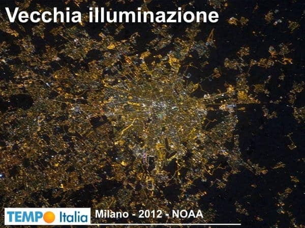 Milano esemplare inquinamento luminoso incrementato dalle luci pubbliche a LED 2 wapt image post 1734