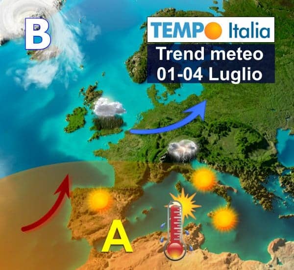 Ci siamo: luglio porterà l'Anticiclone, quindi sole caldo ed anche forti temporali. Meteo d'estate 70 Ci siamo: luglio porterà l’Anticiclone, quindi sole caldo ed anche forti temporali. Meteo d’estate