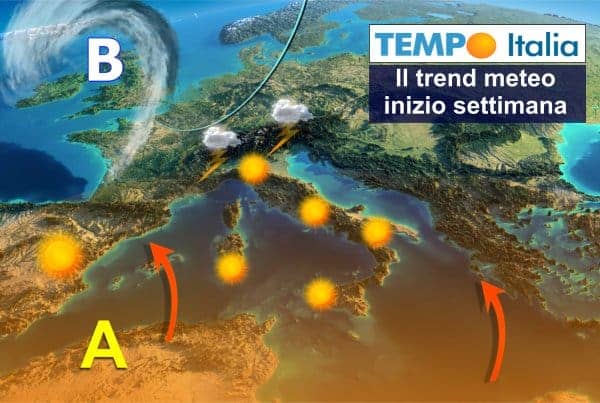 Apice della calura africana, ma a metà settimana brusco stop estate: fresco e super temporali 43 Apice della calura africana, ma a metà settimana brusco stop estate: fresco e super temporali