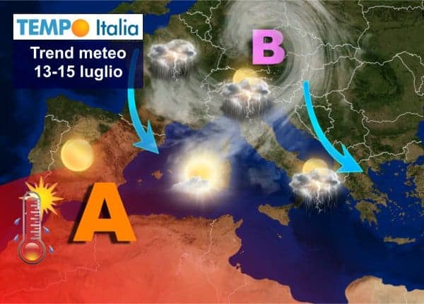 L'estate si ferma: perturbazione da nord porterà gran fresco e super temporali. Sarà break 2 wapt image post 1865