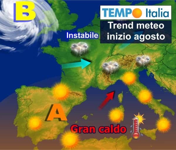 Gran meteo d'estate: dominio dell'Anticiclone anche a inizio agosto, caldo intenso 3 wapt image post 1925