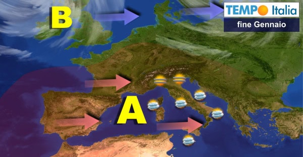 ALTA PRESSIONE per tutta la settimana, ma non ci sarà il sole ovunque. A Febbraio tornerà il freddo