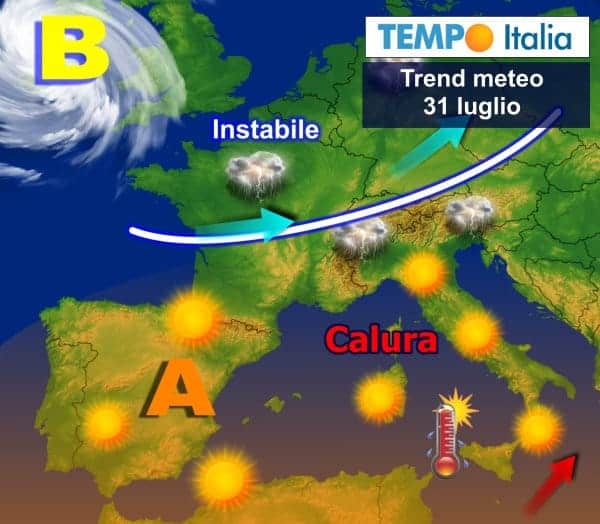 Meteo d’agosto, al via col gran caldo e con l’afa. Seguiranno violenti temporali