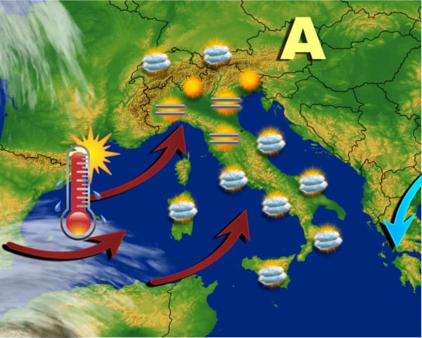 FORTE Alta Pressione, ma transita una PERTURBAZIONE. Foschie e GELATE in Val Padana. Poi clima più mite. A FEBBRAIO insidie dal Nord Europa 3 wapt image post 204 2