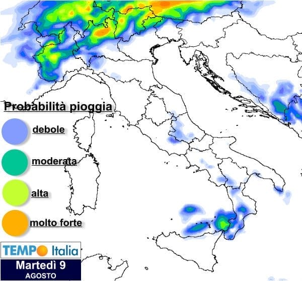 Martedì, ecco i temporali del nuovo peggioramento meteo