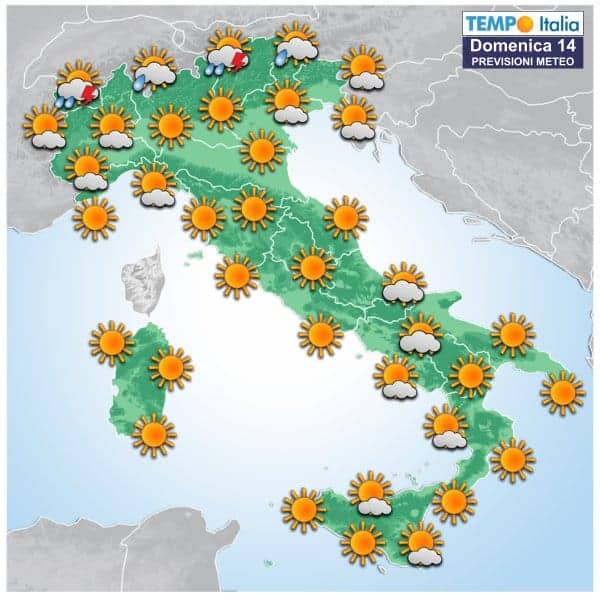Meteo Italia: Ferragosto bello e caldo, Alpi temporali sparsi. In seguito temporali anche forti al Centro Nord 5 wapt image post 2125