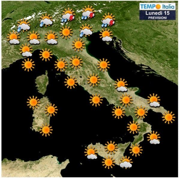 Meteo Italia: Ferragosto bello e caldo, Alpi temporali. Nord Italia segue peggioramento 8 wapt image post 2143