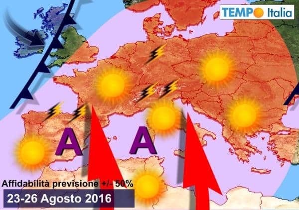 Eventuale marcato caldo estivo con afa per tutto fine Agosto. Qualche temporale al Nord 2 wapt image post 2200