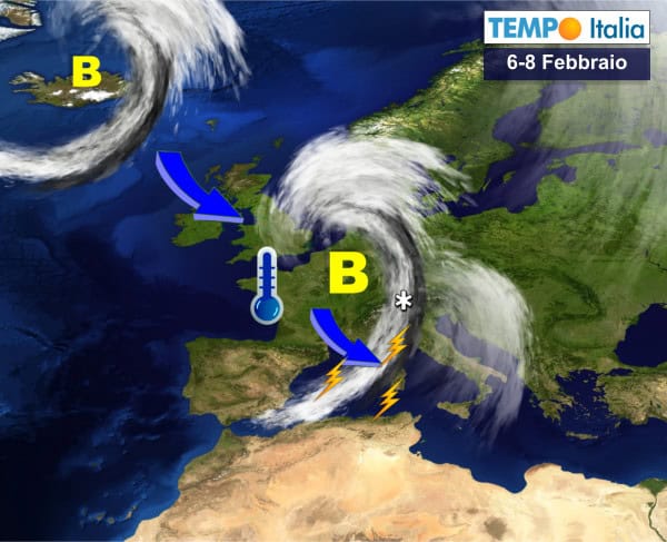 Febbraio riporterà l’Inverno, sarà svolta meteo. Maltempo a più riprese, Anticiclone cacciato via