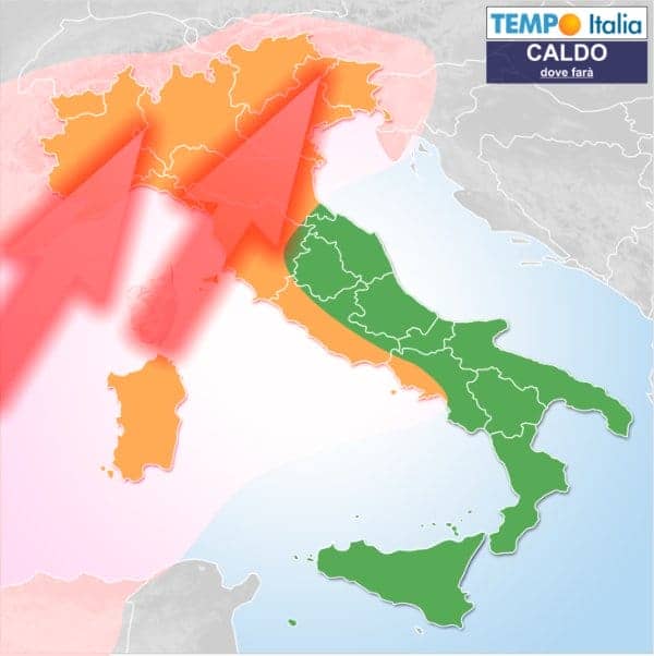 Ondata di caldo verso il Centro Nord Italia, ma la notte si allunga e si raffredda 2 wapt image post 2250