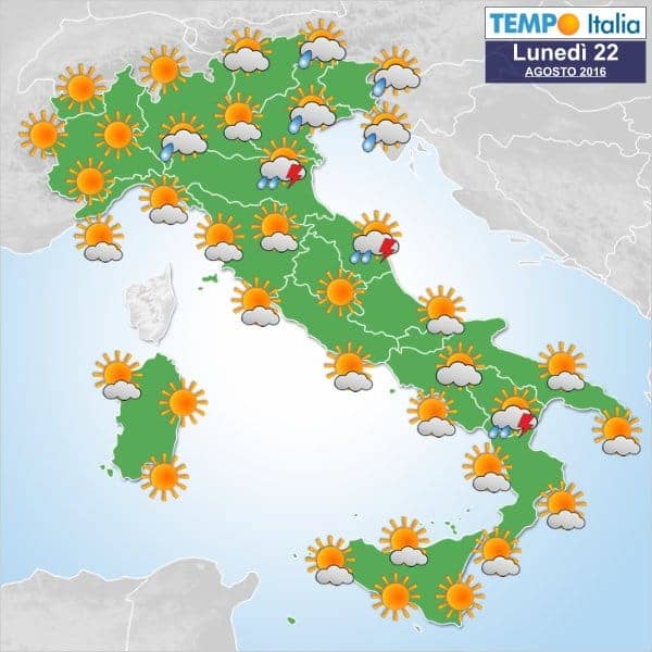 Meteo Italia: l’Anticiclone porterà aria calda e tropicale. In Adriatico, Sud Italia attesi temporali 4 wapt image post 2276