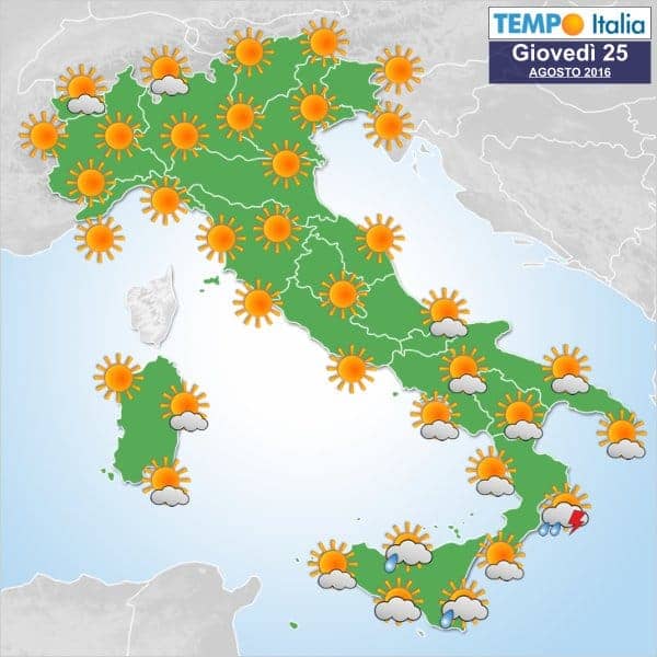 Meteo Italia: l’Anticiclone porterà aria calda e tropicale. In Adriatico, Sud Italia attesi temporali 7 wapt image post 2279