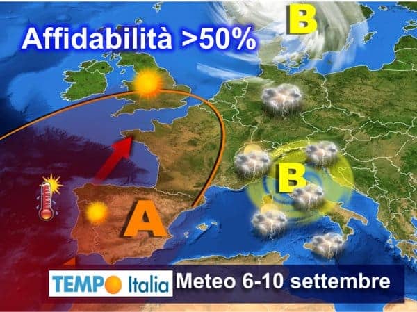 Weekend d'estate, poi primo autunno: forte peggioramento per Bassa Pressione proveniente da est 3 wapt image post 2339