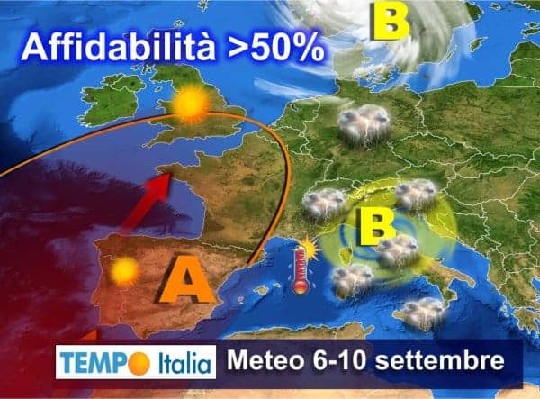 Ribaltone meteo: dopo un weekend d'estate, possibile burrasca d'inizio settembre 3 wapt image post 2342