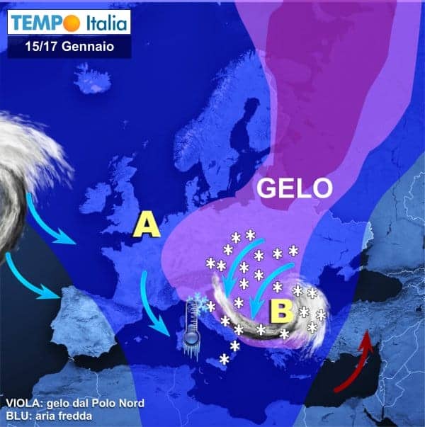 Meteo Italia: verso il freddo con nevicate anche in pianura. Brusco arrivo dell’Inverno 2 wapt image post 256
