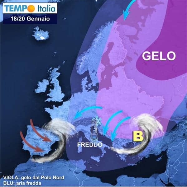 Meteo Italia: verso il freddo con nevicate anche in pianura. Brusco arrivo dell’Inverno 3 wapt image post 257