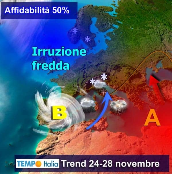 Ultima decade di novembre esplosiva. Novità meteo importanti a inizio dicembre: freddo 26 Ultima decade di novembre esplosiva. Novità meteo importanti a inizio dicembre: freddo