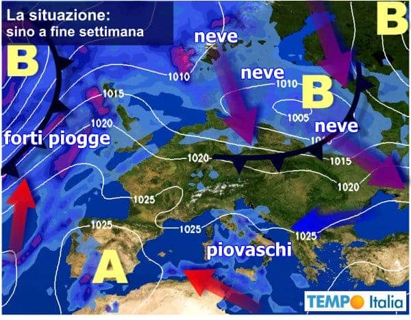 Meteo variabile con Alta Pressione continuamente insidiata. Gelo stabile in Russia 4 wapt image post 2698