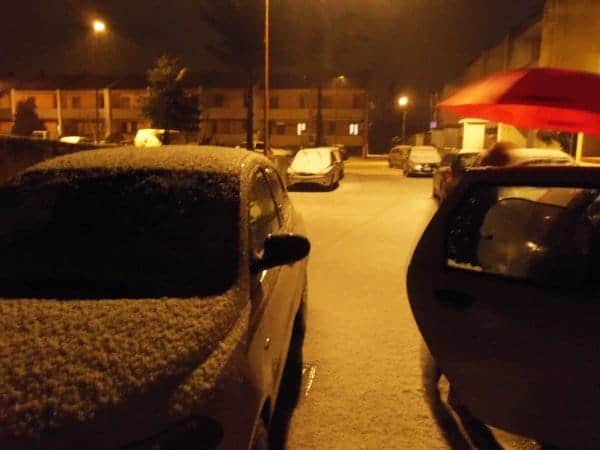 Abruzzo, inizia la neve sino alla costa