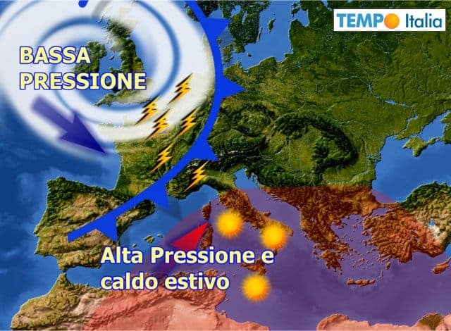 Da giovedì sera, forti temporali verso il Nord, e caldo in aumento al Centro e Sud 2 wapt image post 3394